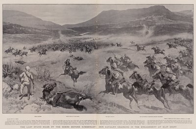 The Last Stand Made by the Boers Before Kimberley, Our Cavalry Charging in the Engagement at Klip Drift by William Small